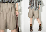 Summer loose casual trousers, elastic waist, versatile shorts, capri pants