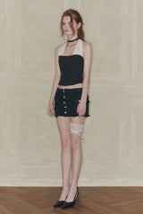 MIDNIGHT HALTER TOP black