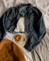 Hazel cropped denim jacket