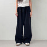 WIDE TR BANDING SLACKS [BLACK]