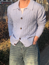 Bay Collar Knit Cardigan