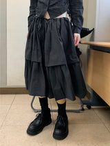  STRING LAYERED FLARE SKIRT