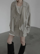 Arne Shawl Low Trench Coat