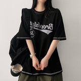 Roti Stitch Oversized Fit Short-Sleeved T-shirt