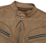 Underbar YKK Two-Way Single Suede Jacket