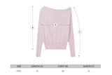 OFF SHOULDER KNIT TOP (IVORY)