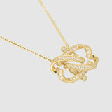 Authentique Necklace Silver (Plated Yellow gold)