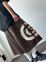 Hip Tone Side Big Snail Balloon Bermuda Shorts 4color