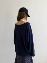 deep v neck loose T 