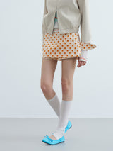 Riverstone plus polka dot skort for women, sweet vacation style slim fit casual mini skirt
