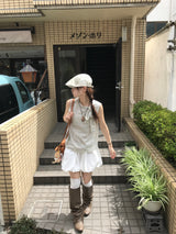 ロウンチェックリボンシャツ