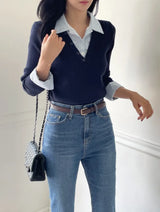 Panyu Hidden Banding Semi-Bootcut Denim Pants