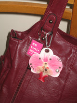 Glow Orchid Keyring_Peach Pink
