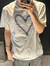 ハートスプレーレタリングハーフスリーブ