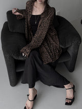 loose-fit leopard grunge shirt (2color1)