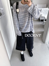 ストライプシンロングTシャツ