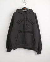 [Brushed lining] レスティンオーバーフィットフーディドTシャツ
