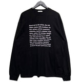 (UNISEX) アーティクルレタリングルーズ長袖