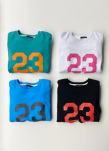 23 Print Sweatshirt (white melange)