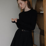 Soft Round T-shirt - Black