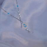 Sky Cloud Holographic Gemstone Necklace