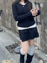 ミックスフードスウェットシャツ / Mixed hooded sweatshirt.