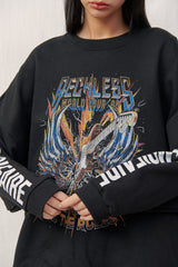  RETRO SWEATSHIRT / BLACK