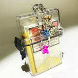 Summer gummy bear Cigarette & lighter case (bear pendant blue->green) (6672842260598)