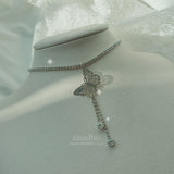 [Aespa Giselle Necklace] バタフライエルフクイーンチョーカーネックレス
