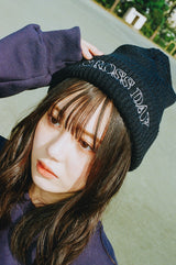 コラボレーションニット帽（ブラック）I DAYDAY seoul × CrossDressly (6605996687478)