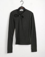Pepo O-Ring Slit Warmer Long Sleeve T-Shirt