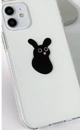 クリアアイラビットフォーンケース / Clear-eyed rabbit phone case