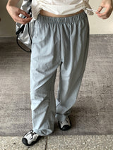 バウバスロックワイドロングナイロンパンツ / Bowbaslock Wide Long Nylon Pants