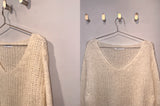 ガーデンルースVネックニット *Ivory