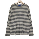 フォーシーズンシースルーストライプ長袖Tシャツ
