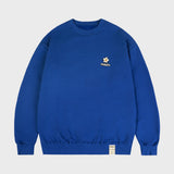 [UNISEX] Flower board embroidery smile sweatshirt