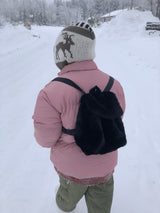 Furry mini back pack