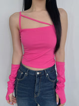 ホットピンクウォーマートップ / hot pink warmer top