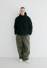 ロゴコットンスーパーワイドパンツ / BSR2223FWPT005 LOGO COTTON SUPER WIDE PANTS KHAKI