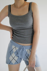 アーガイルニットショートパンツ / Argyle Knit Short Pants (3color)
