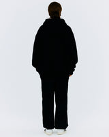 オーバーサイズタイポフーディー/OVER SIZE TYPO HOODIE-BLACK