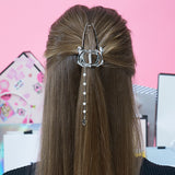 リボンハートクリップヘアピン