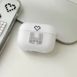 ブラック - スクエア ラビット AirPods ケース_マット