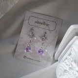 Angelic Heart Crystal Piercing - Violet
