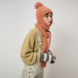 BOUCLE BALACLAVA MUFFLER, APRICOT