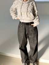 ナッピングシャーリングクロップドフーディ / Napping Shirring Cropped Hoodie