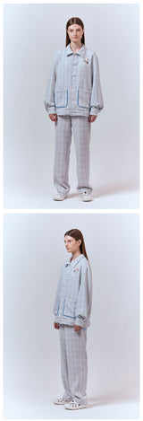 リバティーツイードパンツ/LIBERTY TWEED PANTS [BLUE]