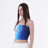 メタルブルームーンチューブトップ/0 4 metal blue moon tube top