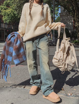(UNISEX) グリックビンテージワイドデニムパンツ