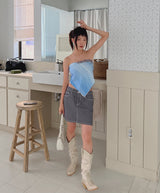 ローライズダフスカート / no.6178 Low Rise Gray Dough Skirt